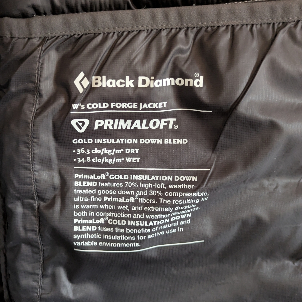 Black Diamond Women's Cold Forge Jacket Silver - Picture 9 of 13